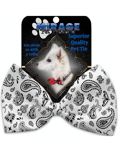 White Western Pet Bow Tie