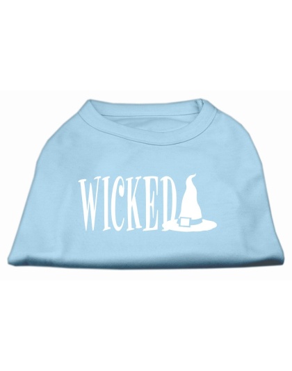 Wicked Screen Print Shirt Baby Blue L