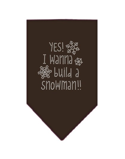 Yes! I want to build a Snowman Rhinestone Bandana Brown Large