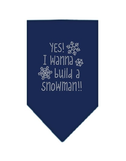 Yes! I want to build a Snowman Rhinestone Bandana Navy Blue large