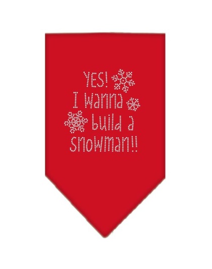 Yes! I want to build a Snowman Rhinestone Bandana Red Large