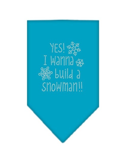 Yes! I want to build a Snowman Rhinestone Bandana Turquoise Large