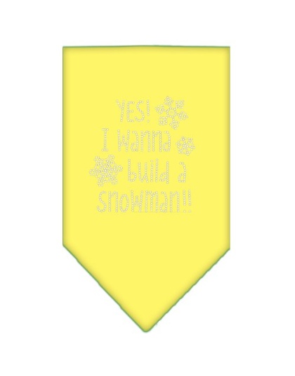 Yes! I want to build a Snowman Rhinestone Bandana Yellow Large