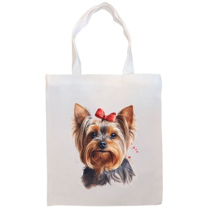 Yorkie Canvas Tote Bag Style5