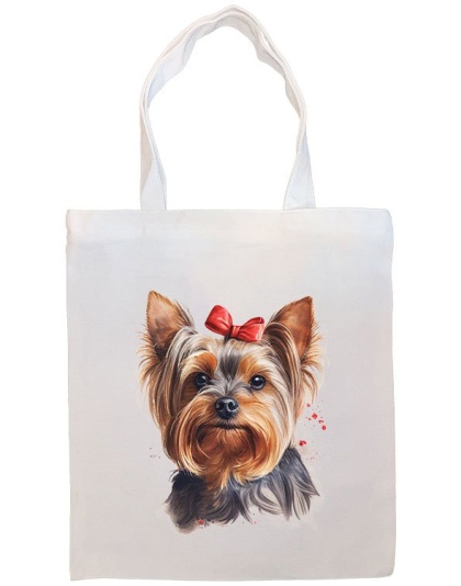 Yorkie Canvas Tote Bag Style5