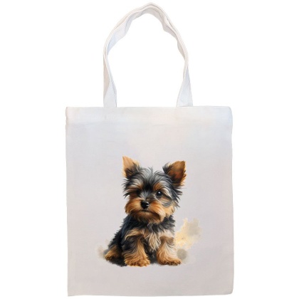 Yorkie Canvas Tote Bag Style7