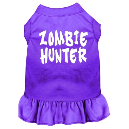 Zombie Hunter Screen Print Dress Purple 4X (22)